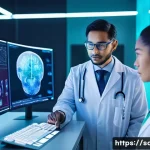 Home 22 지속가능발전 전문가의 다양한 경로 탐색 - **Prompt:** A diverse group of medical professionals, including doctors and researchers, collaborati...