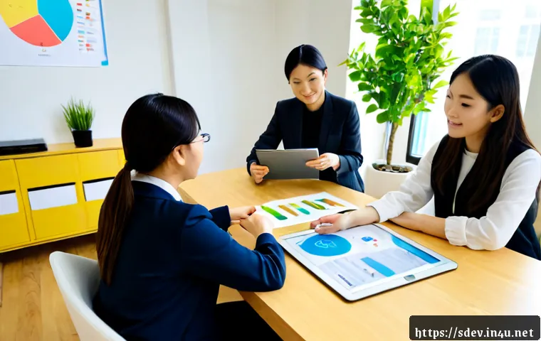 Home 17 지속가능발전 실무에서의 협업 - Photorealistic sustainability project meeting in a bright modern office, diverse team of professiona...